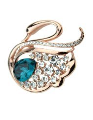 天鵝之姿 賓琪飾品胸針、領(lǐng)針與絲巾扣，為日常穿搭點(diǎn)睛